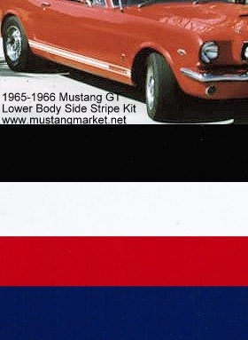 1965 65 1966 66 Mustang Stripe Kit GT Side Stripe